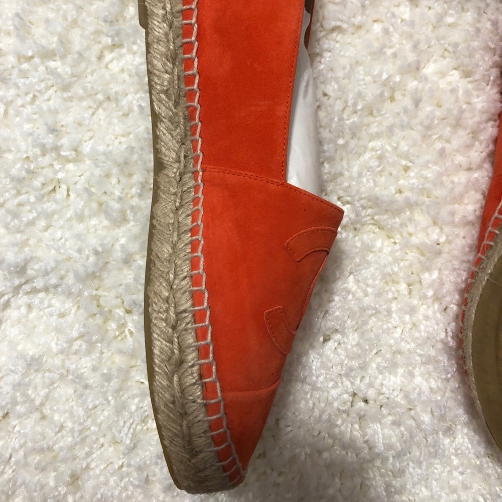CHANEL Espadrilles Orange Suede - Picture 11 of 14